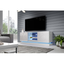 Cama TV spintelė QIU 160 MDF baltai blizgi / baltai blizgi Cama TV spintelė QIU 160 MDF baltai blizgi / baltai blizgi
