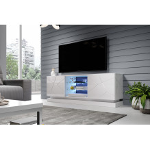 Cama TV cabinet QIU 160 MDF white gloss / white gloss Cama TV cabinet QIU 160 MDF white gloss / white gloss