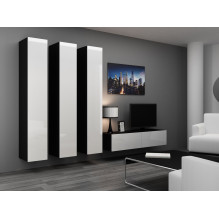 Cama Full cabinet VIGO '180' 180 / 40 / 30 white / black gloss Cama Full cabinet VIGO '180' 180 / 40 / 30 white / black gloss