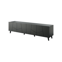 RTV spintelė ETNA 200x42x52 matinė juoda RTV spintelė ETNA 200x42x52 matinė juoda