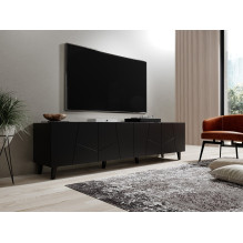 RTV cabinet ETNA 200x42x52 matte black RTV cabinet ETNA 200x42x52 matte black