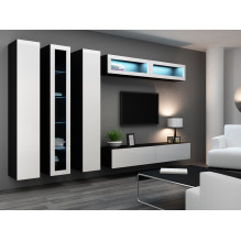 Cama Full cabinet VIGO '180' 180 / 40 / 30 white / black gloss Cama Full cabinet VIGO '180' 180 / 40 / 30 white / black gloss