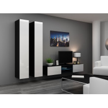 Cama Full cabinet VIGO '180' 180 / 40 / 30 white / black gloss Cama Full cabinet VIGO '180' 180 / 40 / 30 white / black gloss