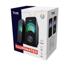 Trust Arys - RGB LED illuminated 2.0 speaker set (black) Trust Arys - RGB LED illuminated 2.0 speaker set (black)