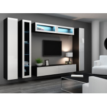 Cama Full cabinet VIGO '180' 180 / 40 / 30 white / black gloss Cama Full cabinet VIGO '180' 180 / 40 / 30 white / black gloss