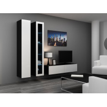 Cama Full cabinet VIGO '180' 180 / 40 / 30 white / black gloss Cama Full cabinet VIGO '180' 180 / 40 / 30 white / black gloss
