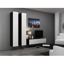 Cama Full cabinet VIGO '180' 180 / 40 / 30 white / black gloss Cama Full cabinet VIGO '180' 180 / 40 / 30 white / black gloss