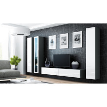 Cama Full cabinet VIGO '180' 180 / 40 / 30 grey / white gloss Cama Full cabinet VIGO '180' 180 / 40 / 30 grey / white gloss