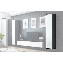 Cama Full cabinet VIGO '180' 180 / 40 / 30 grey / white gloss Cama Full cabinet VIGO '180' 180 / 40 / 30 grey / white gloss