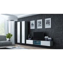 Cama Full cabinet VIGO '180' 180 / 40 / 30 grey / white gloss Cama Full cabinet VIGO '180' 180 / 40 / 30 grey / white gloss