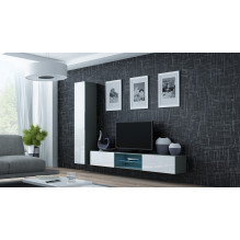 Cama Full cabinet VIGO '180' 180 / 40 / 30 grey / white gloss Cama Full cabinet VIGO '180' 180 / 40 / 30 grey / white gloss