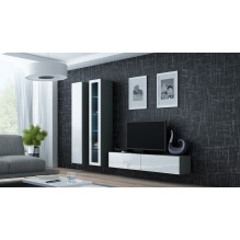 Cama Full cabinet VIGO '180' 180 / 40 / 30 grey / white gloss Cama Full cabinet VIGO '180' 180 / 40 / 30 grey / white gloss