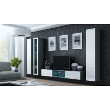 Cama Full cabinet VIGO '180' 180 / 40 / 30 grey / white gloss Cama Full cabinet VIGO '180' 180 / 40 / 30 grey / white gloss