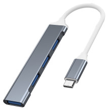 VAKOSS USB-C šakotuvas TC-4125X 1xUSB 3.0 3xUSB 2.0 VAKOSS USB-C šakotuvas TC-4125X 1xUSB 3.0 3xUSB 2.0