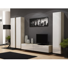 Cama Pilna spintelė VIGO \'180\' 180 / 40 / 30 sonoma / balta blizgi