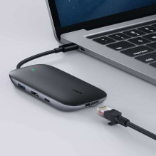 AUKEY CB-C71 sąsajos šakotuvas 5000 Mbps juodas