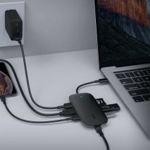 AUKEY CB-C71 sąsajos šakotuvas 5000 Mbps juodas
