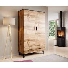Cama wardrobe LOTTA 2D2D wotan oak + mat black Cama wardrobe LOTTA 2D2D wotan oak + mat black