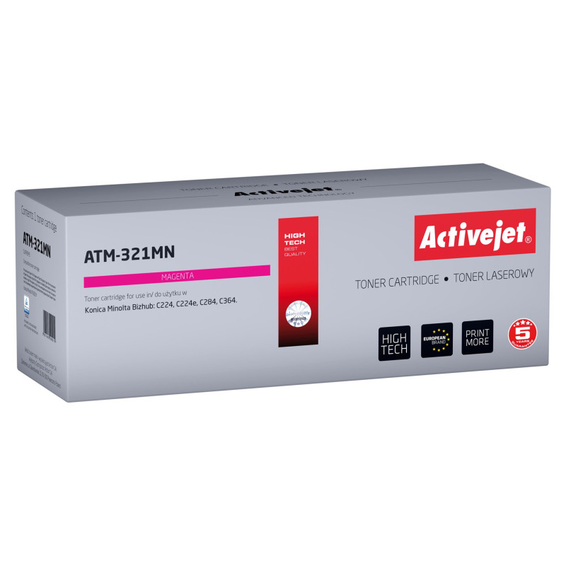 „Activejet ATM-321MN“ toneris (pakeičia „Konica Minolta TN321M Supreme“ 25000 puslapių rausvai violetinės spalvos spausd