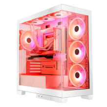 „Modecom Volcano SPACE APEX ARGB MIDI“ MIDI bokštas, baltas „Modecom Volcano SPACE APEX ARGB MIDI“ MIDI bokštas, baltas