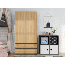Topeshop SZAFA MALWA AN / AR K bedroom wardrobe / closet 5 shelves 2 door(s)