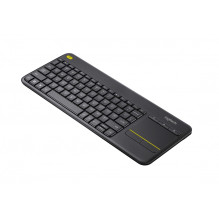 „Logitech K400 Plus“ klaviatūra RF belaidė olandų kalba, juoda