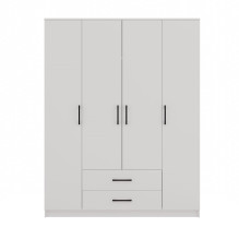 Topeshop ROMANA 160 BIEL KPLB miegamojo spinta / spinta 11 lentynų 4 durys(-os) balta