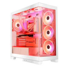 „Modecom Volcano SPACE APEX ARGB MIDI“ MIDI bokštas, baltas „Modecom Volcano SPACE APEX ARGB MIDI“ MIDI bokštas, baltas