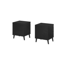 Cama naktinis staliukas NOVA 44x40x52 matinė juoda Cama naktinis staliukas NOVA 44x40x52 matinė juoda