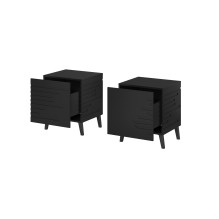 Cama naktinis staliukas NOVA 44x40x52 matinė juoda Cama naktinis staliukas NOVA 44x40x52 matinė juoda