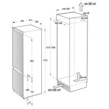 Šaldytuvas GORENJE NRKI517E62WF