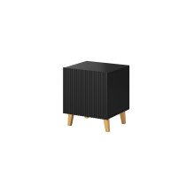 PAFOS bedside table 2 pcs. 45x40x51 cm matte black PAFOS bedside table 2 pcs. 45x40x51 cm matte black