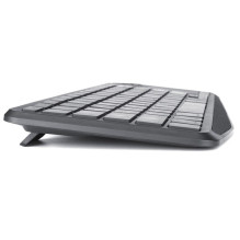 „Techly ICTB9801TB“ klaviatūra, universali, belaidė RF ir „Bluetooth“, QWERTY, JAV anglų, juoda