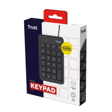 „Trust 22221“ skaitmeninė klaviatūra, nešiojamas / asmeninis kompiuteris, USB, juoda „Trust 22221“ skaitmeninė klaviatūra, nešiojamas / asmeninis kompiuteris, USB, juoda