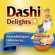 INABA Dashi Delights Chicken with cheese in broth - cat treats - 70g INABA Dashi Delights Chicken with cheese in broth - cat treats - 70g