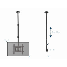 Gembird CM-70ST-01 TV mount / stand 177.8 cm (70") Black Gembird CM-70ST-01 TV mount / stand 177.8 cm (70") Black