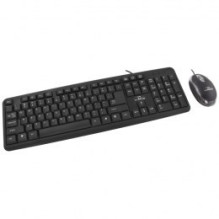 TITANUM TK106 klaviatūra su pele ir USB, juodos spalvos