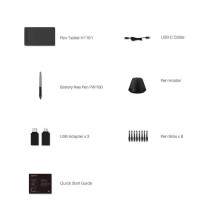HUION H1161 grafinė planšetė 5080 lpi 279,4 x 174,6 mm USB juoda HUION H1161 grafinė planšetė 5080 lpi 279,4 x 174,6 mm USB juoda