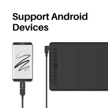 HUION H1161 grafinė planšetė 5080 lpi 279,4 x 174,6 mm USB juoda HUION H1161 grafinė planšetė 5080 lpi 279,4 x 174,6 mm USB juoda
