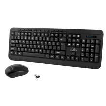 TITANUM TK109 belaidis rinkinys - USB klaviatūra + pelė, juoda