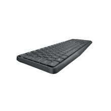 „Logitech MK235“ klaviatūra, pelė su USB, QWERTY, JAV, pilka