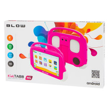 Planšetinis kompiuteris KidsTAB8 4G BLOW 4 / 64GB rožinis + dėklas