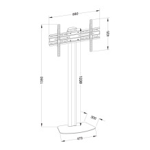 Techly ICA-TR27 TV mount 139.7 cm (55") Black Techly ICA-TR27 TV mount 139.7 cm (55") Black