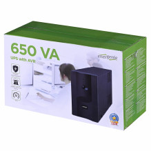 „Gembird UPS-PC-652A“ nepertraukiamo maitinimo šaltinis (UPS), interaktyvus, 0,65 kVA, 390 W, 3 kintamosios srovės lizda