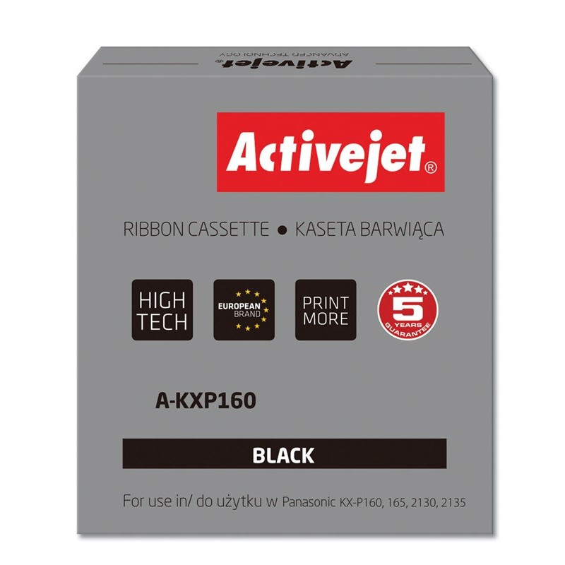 „Activejet A-KXP160“ rašalo juosta (pakeičiama „Panasonic KXP160 Supreme“ spausdintuvui, 3 000 000 juodos spalvos simbol