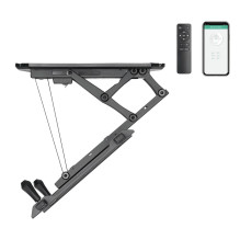 Maclean electric ceiling mount for TV, TUYA support, max VESA 600x400, for sloping walls, remote control, 32"-70&qu Maclean electric ceiling mount for TV, TUYA support, max VESA 600x400, for sloping walls, remote control, 32"-70&qu