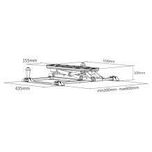 Maclean MC-880 Electric Ceiling TV Mount, 32"-70" 35kg max + Remote Control max VESA 600x411 Maclean MC-880 Electric Ceiling TV Mount, 32"-70" 35kg max + Remote Control max VESA 600x411