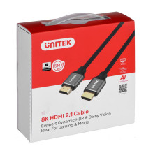UNITEK C140W HDMI kabelis 5 m HDMI A tipo (standartinis) juodas