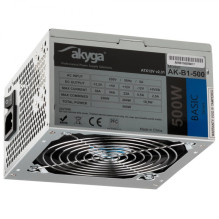 Akyga AK-B1-500 power supply unit 500 W 20+4 pin ATX ATX Grey Akyga AK-B1-500 power supply unit 500 W 20+4 pin ATX ATX Grey