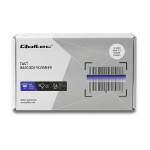 „Qoltec 50866“ lazerinis brūkšninių kodų skaitytuvas, 1D, CCD, USB, juodas